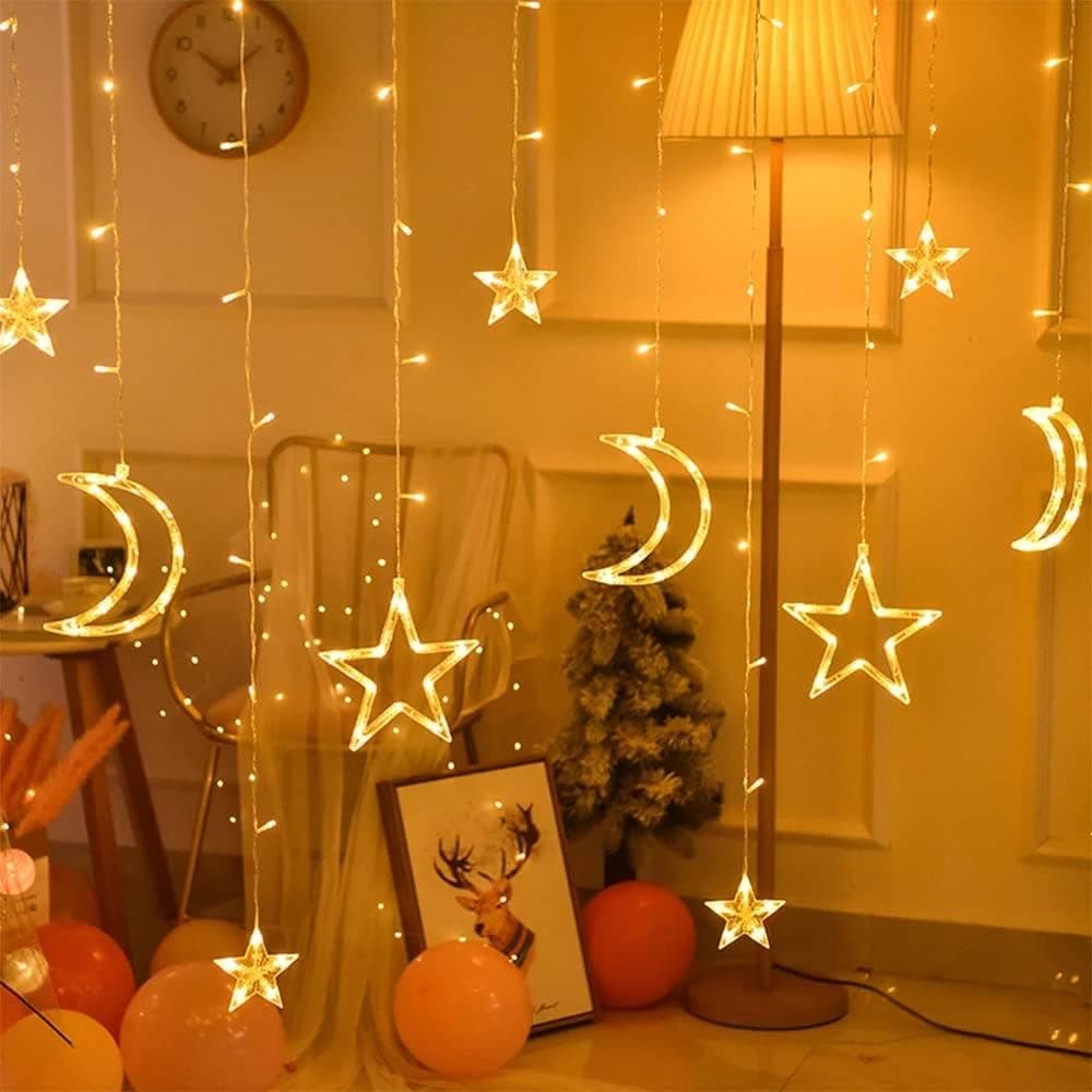 Luminițe Perdea “Star - Moon”