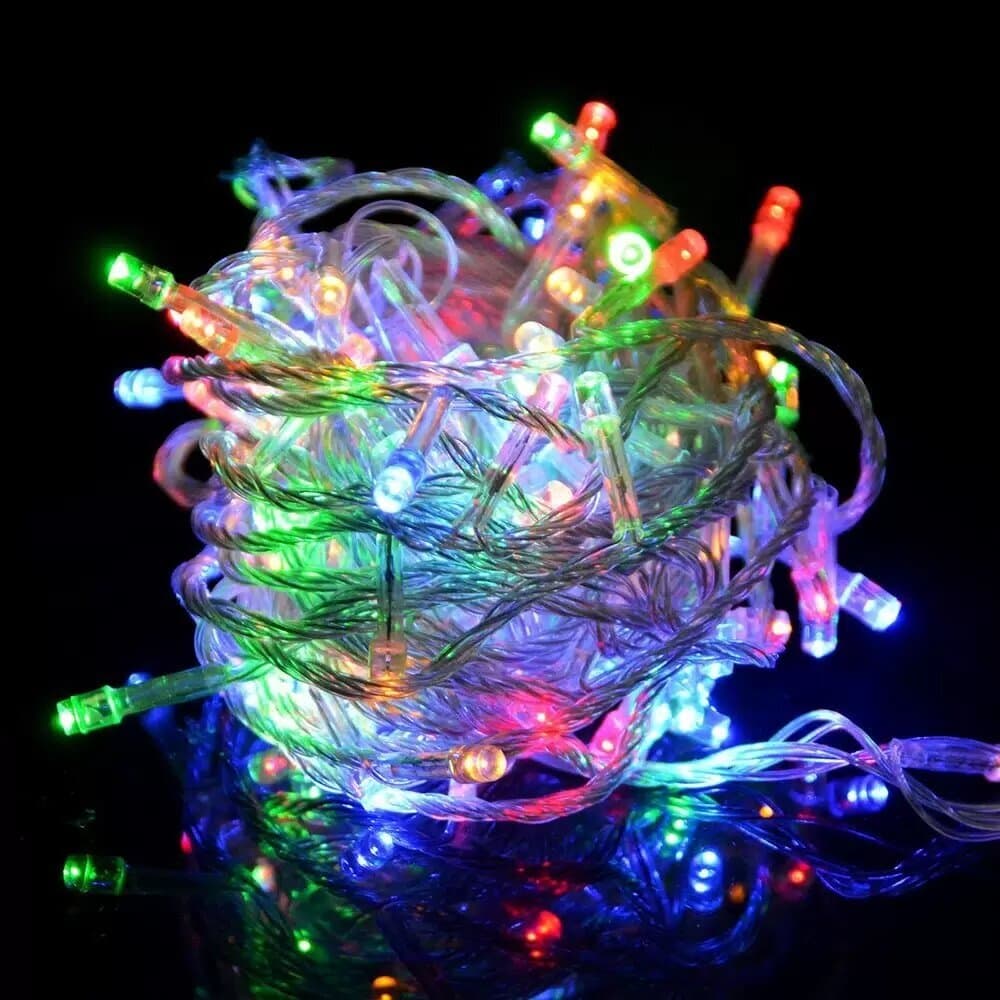 Ghirlanda pe Fir Elastic Cluster 3m - Multicolor IP44